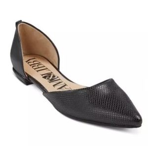 Sam & Libby Textured Flats w/Gold Accents on Heel